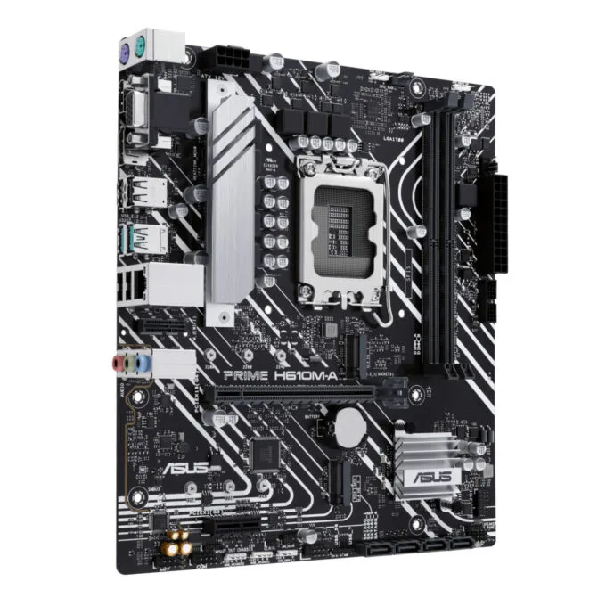 ASUS PRIME H610M-A-CSM - LGA1700 Micro-ATX H610 DDR5 Motherboard, 2x DIMM (up to 96GB), 2x M.2, PCIe4.0 — image 2