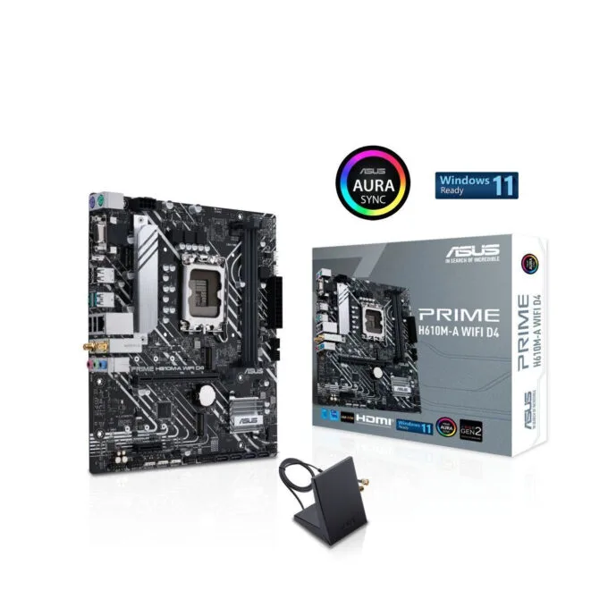 ASUS PRIME H610M-A WIFI D4 - LGA1700 micro-ATX Motherboard - DDR4, Up to 64GB, Intel H610, Wi‑Fi — image 6
