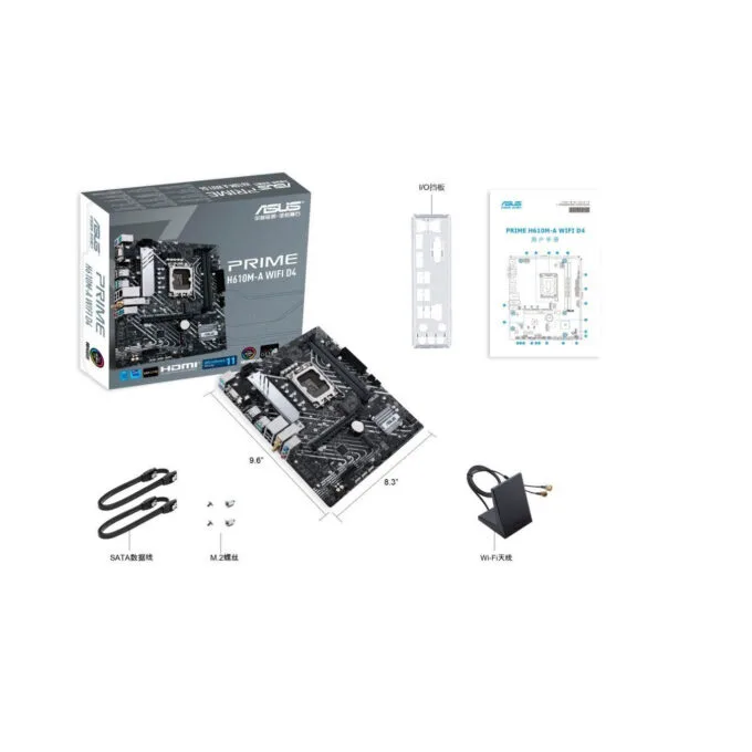 ASUS PRIME H610M-A WIFI D4 - LGA1700 micro-ATX Motherboard - DDR4, Up to 64GB, Intel H610, Wi‑Fi — image 7
