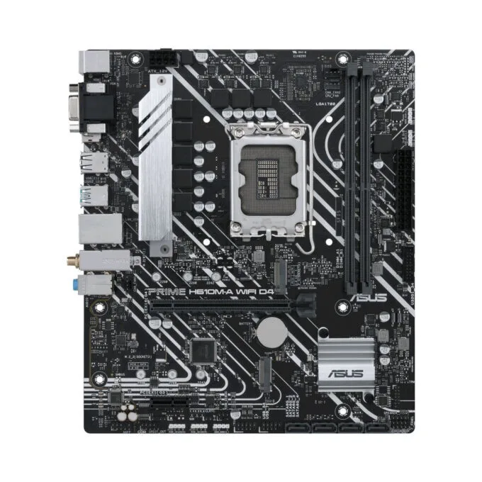 ASUS PRIME H610M-A WIFI D4 - LGA1700 micro-ATX Motherboard - DDR4, Up to 64GB, Intel H610, Wi‑Fi — image 1