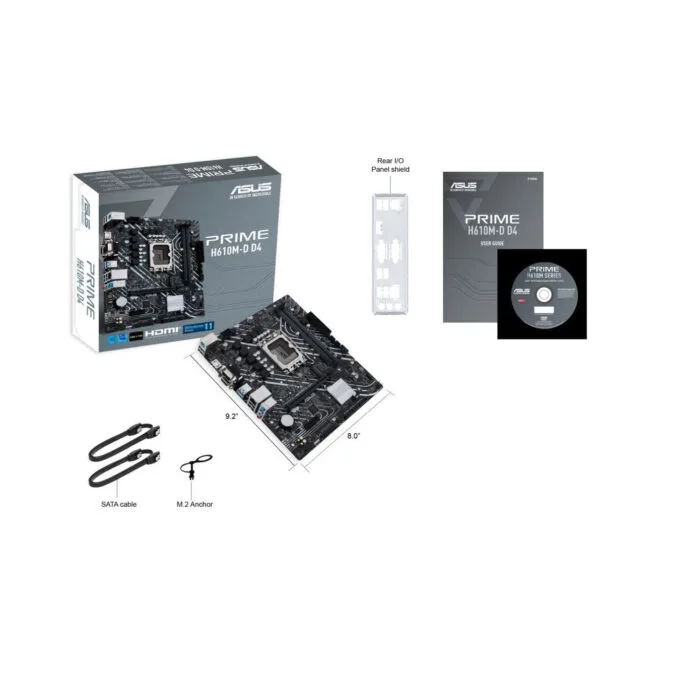 ASUS PRIME H610M-D D4 - LGA1700 Micro-ATX Motherboard - DDR4, Up to 64GB, Intel H610 — image 7
