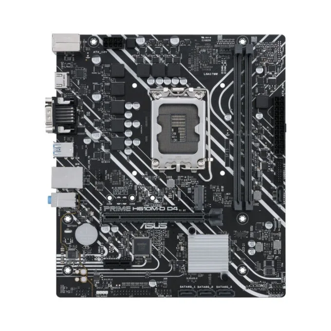 ASUS PRIME H610M-D D4 - LGA1700 Micro-ATX Motherboard - DDR4, Up to 64GB, Intel H610 — image 1