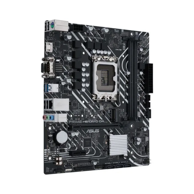 ASUS PRIME H610M-D D4 - LGA1700 Micro-ATX Motherboard - DDR4, Up to 64GB, Intel H610 — image 2