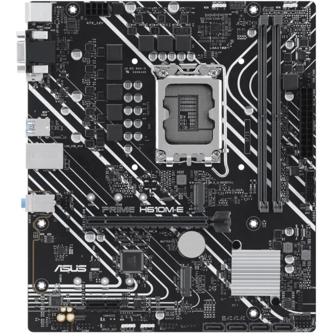 ASUS PRIME H610M-E-CSM - mATX LGA1700 DDR5 Motherboard - Up to 96GB, Dual DIMM, Gigabit LAN — image 2
