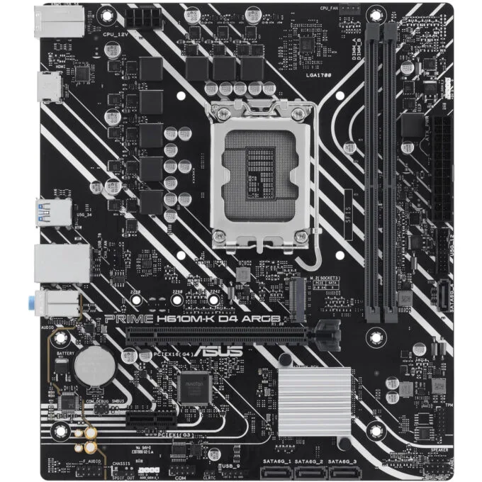 ASUS PRIME H610M-K D4 ARGB - H610M-K - ARGB, LGA1700, DDR4, Micro-ATX — image 2