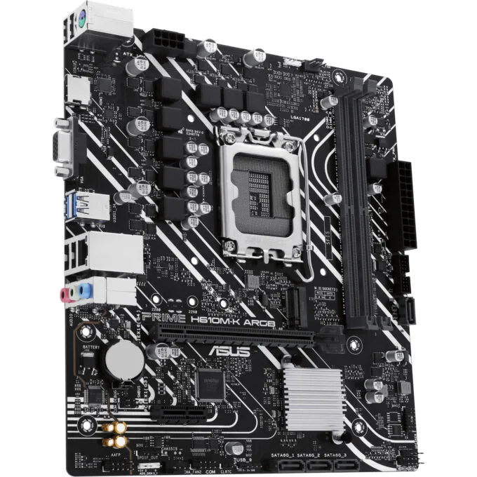 ASUS PRIME H610M-K - LGA1700 H610 mATX Motherboard, DDR5 2x DIMM, Up to 96GB, ARGB, PCIe 4.0, HDMI 2.1 — image 4