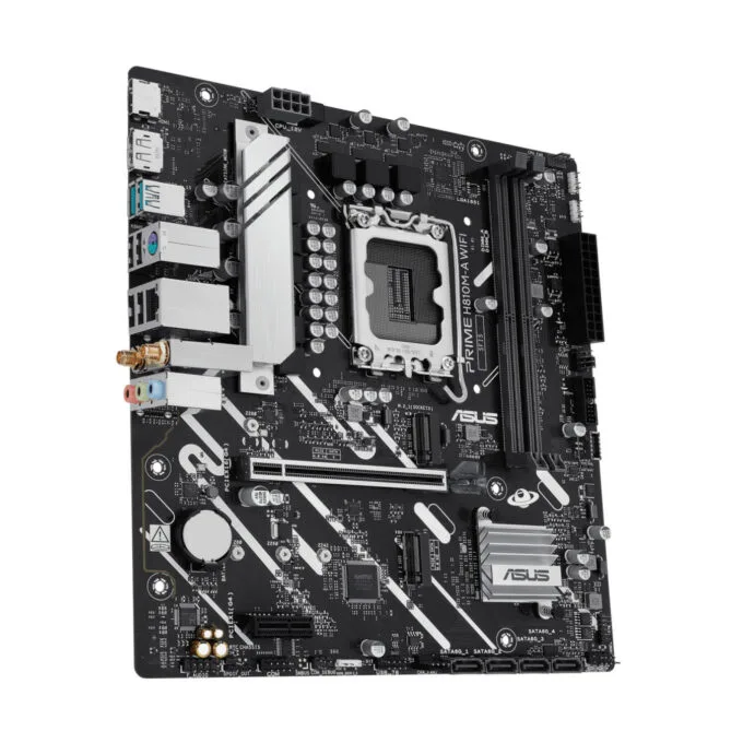 ASUS PRIME H810M-A WIFI - LGA1851 - micro-ATX DDR5, 2x DIMM, Wi-Fi, Up to 128GB — image 2