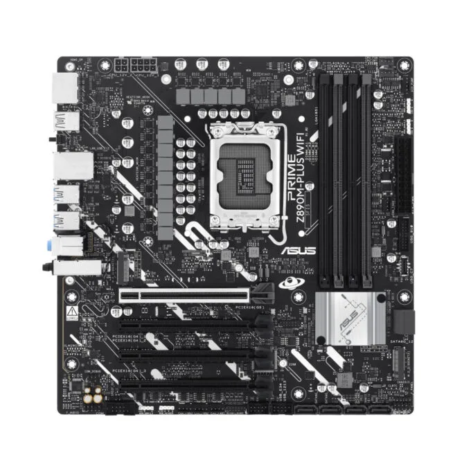 ASUS PRIME Z890M-PLUS WIFI - Z890 LGA1851 DDR5 up to 192GB Micro-ATX Wi-Fi 7 Bluetooth 5.4 2.5Gb LAN PCIe 5.0 — image 3