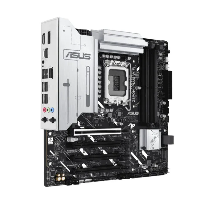 ASUS PRIME Z890M-PLUS WIFI - Z890 LGA1851 DDR5 up to 192GB Micro-ATX Wi-Fi 7 Bluetooth 5.4 2.5Gb LAN PCIe 5.0 — image 4