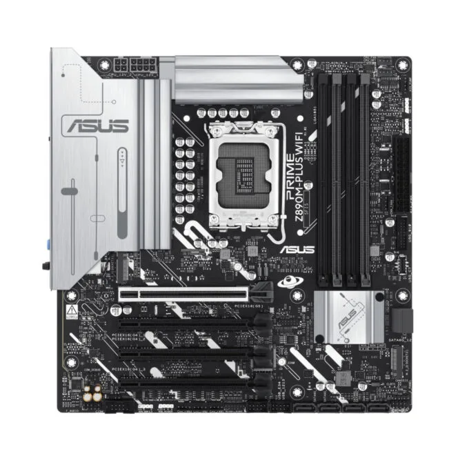 ASUS PRIME Z890M-PLUS WIFI - Z890 LGA1851 DDR5 up to 192GB Micro-ATX Wi-Fi 7 Bluetooth 5.4 2.5Gb LAN PCIe 5.0 — image 1