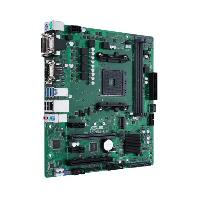 ASUS Pro A520M-C II CSM - AM4 A520 Micro-ATX Motherboard, DDR4 64GB, M.2, HDMI/DVI/DP — image 4