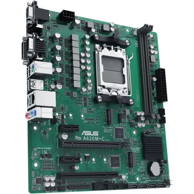 ASUS PRO A620M-C-CSM - microATX AM5 Motherboard, AMD A620, DDR5 up to 6400MHz, 2x M.2, 4x SATA — image 4