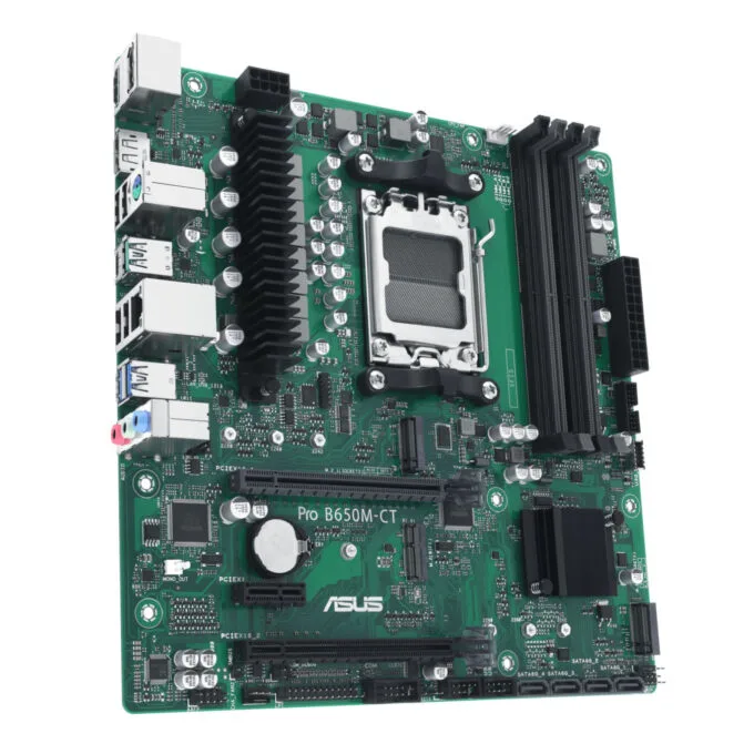 ASUS Pro B650M-CT CSM - AM5 Micro-ATX Motherboard, AMD B650, DDR5 (Up to 128GB), HDMI 2.1 & Dual DP 1.4 — image 3
