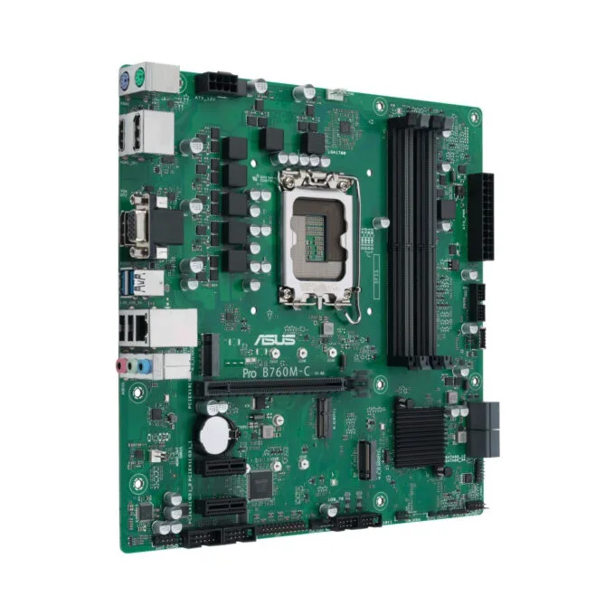 ASUS Pro B760M-C-CSM LGA1700 Micro-ATX DDR5 Motherboard Intel B760 — image 2