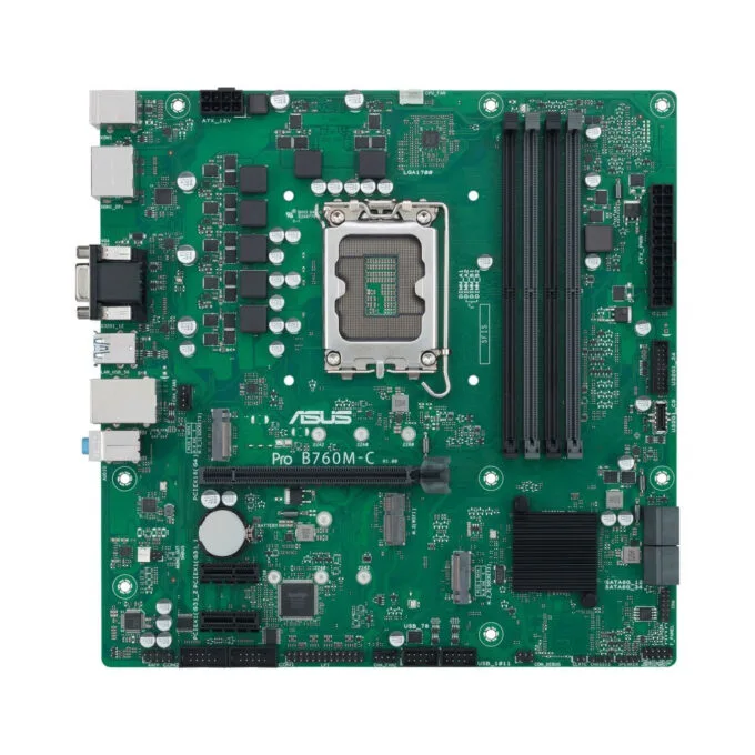 ASUS Pro B760M-C-CSM LGA1700 Micro-ATX DDR5 Motherboard Intel B760 — image 1