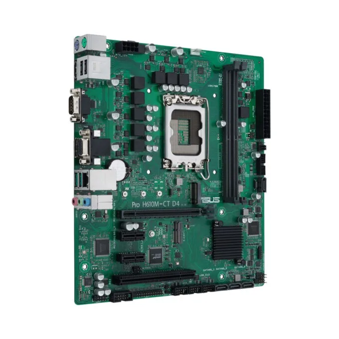 ASUS PRO H610M-C-CSM D4 - Micro-ATX LGA1700 Motherboard - Intel H610, DDR4 up to 64GB, 1x M.2, 4x SATA, HDMI 2.1 — image 3