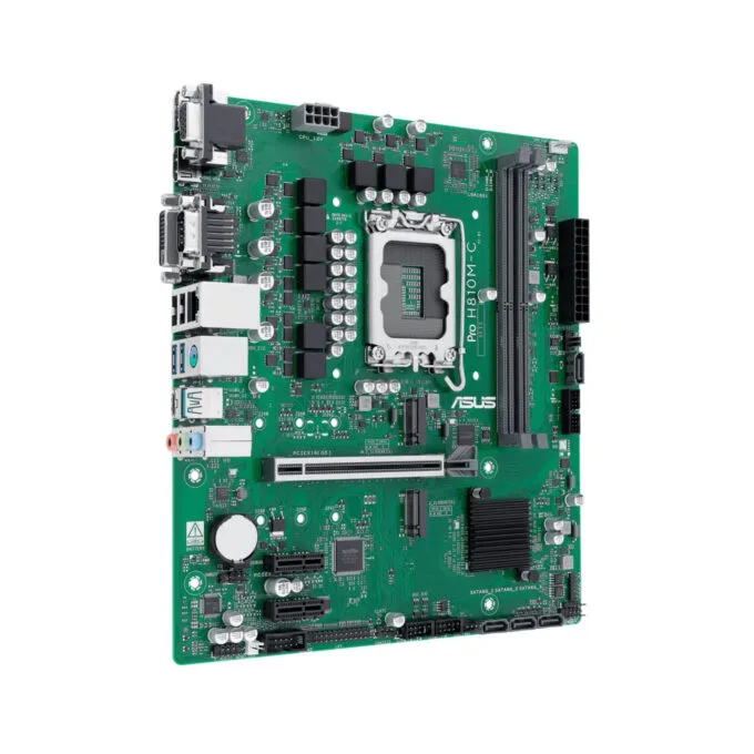 ASUS PRO H810M-C CSM - LGA 1851 Micro-ATX Motherboard, DDR5, 2x M.2, 4x SATA, 128GB Max — image 2