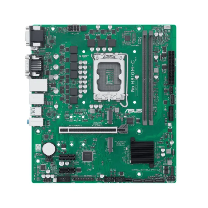 ASUS PRO H810M-C CSM - LGA 1851 Micro-ATX Motherboard, DDR5, 2x M.2, 4x SATA, 128GB Max — image 1