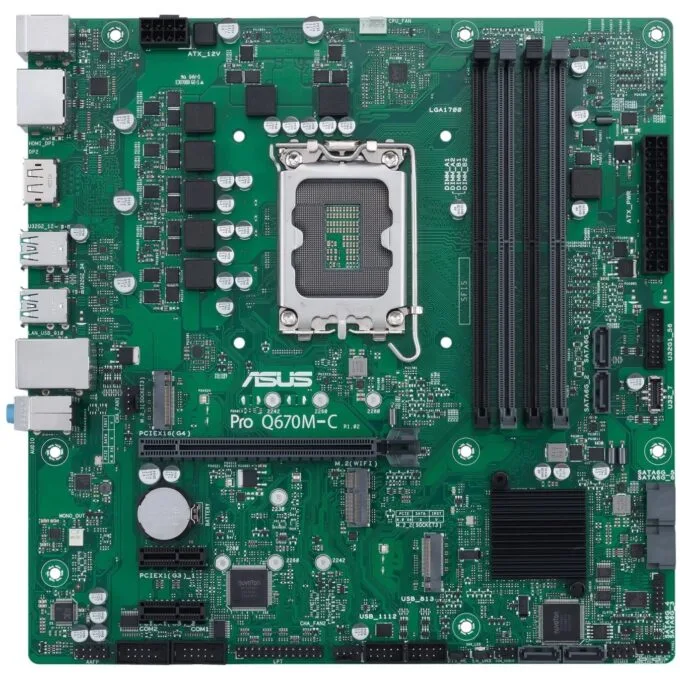ASUS PRO Q670M-C-CSM LGA1700 Micro-ATX Intel Q670 Motherboard — image 1