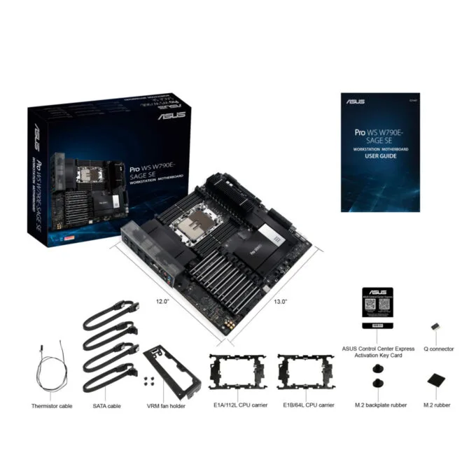 ASUS Pro WS W790E-SAGE SE (D) LGA4677 Intel W790 PCIe 5.0 IPMI EEB — image 3