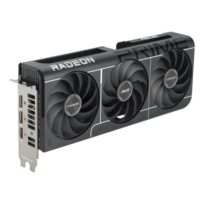 ASUS Radeon RX 9060 XT Prime OC - 16GB GDDR6 - Black, PCIe 5.0, 3x Axial Fans, HDMI 2.1b & 2x DP 2.1a — image 2