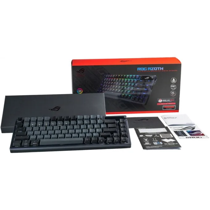 Asus ROG Azoth Gaming Keyboard - Azoth - Per-Key RGB, Tri-Mode Wireless — image 3