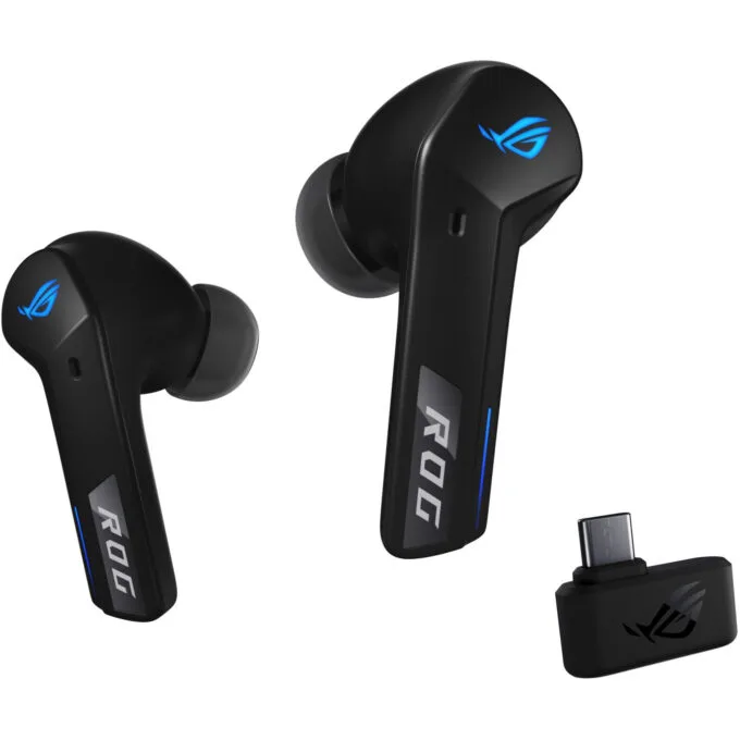 ASUS ROG Cetra Speednova True Wireless Earbuds - Black - ANC, Bluetooth 5.3, Gaming — image 2