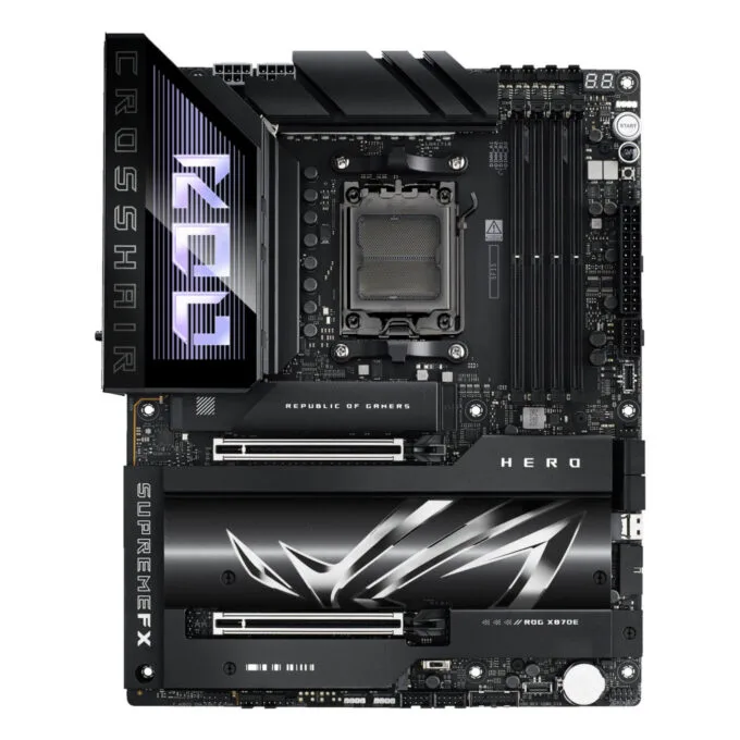 ASUS ROG Crosshair X870E Hero - AM5 ATX Motherboard - DDR5, 4x DIMM, 192GB, PCIe 5.0, Wi-Fi 7, USB4 — image 1