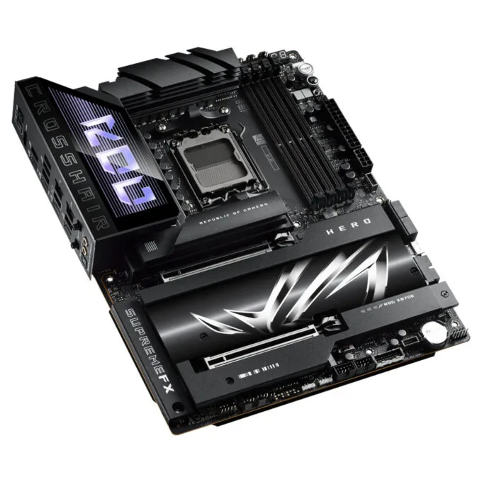 ASUS ROG Crosshair X870E Hero - AM5 ATX Motherboard - DDR5, 4x DIMM, 192GB, PCIe 5.0, Wi-Fi 7, USB4 — image 4