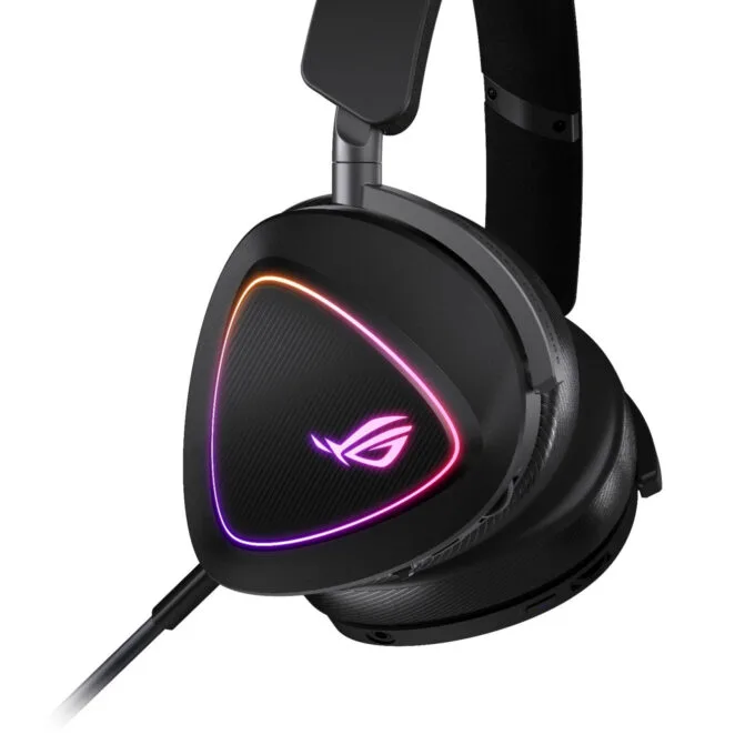 ASUS ROG Delta II Wired & Dual Wireless Gaming Headset - Black USB-C 2.4GHz RGB — image 2