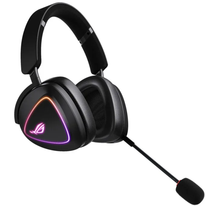ASUS ROG Delta II Wired & Dual Wireless Gaming Headset - Black USB-C 2.4GHz RGB — image 3