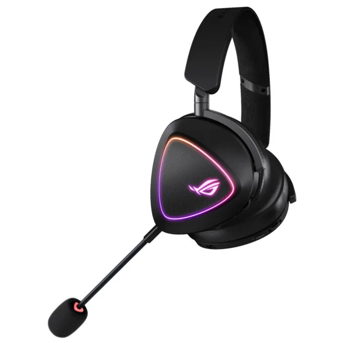 ASUS ROG Delta II Wired & Dual Wireless Gaming Headset - Black USB-C 2.4GHz RGB — image 5