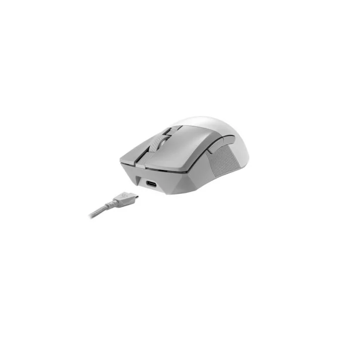 ASUS ROG Gladius III Wireless Aimpoint WT - White - Right-Hand, 36,000 DPI, Tri-Mode (2.4G/BT/USB), USB-C — image 3