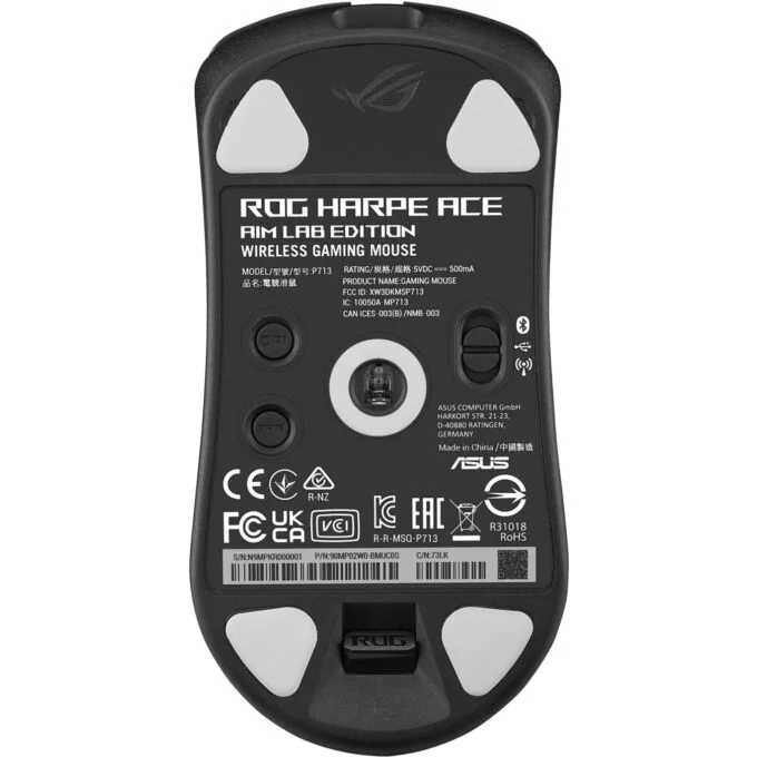 ASUS ROG Harpe Ace Aim Lab Edition Gaming Mouse - Ambidextrous, 36000 DPI, Tri-Mode RF/Bluetooth/Wired, Black — image 2