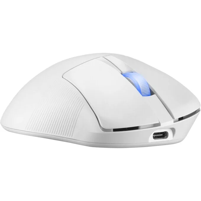 ASUS ROG Keris II Ace Wireless Gaming Mouse - Right-Hand, Tri-Mode (2.4G/BT/USB), 42,000 DPI, White — image 6