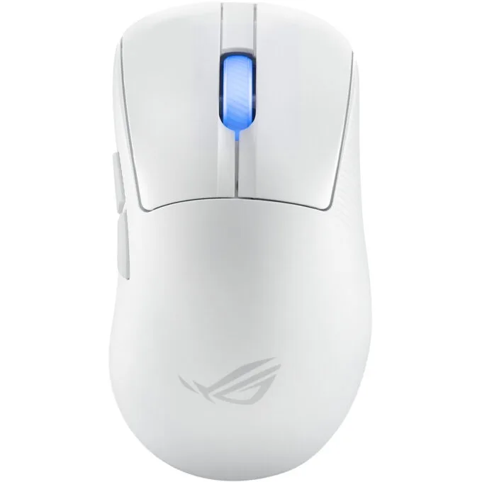ASUS ROG Keris II Ace Wireless Gaming Mouse - Right-Hand, Tri-Mode (2.4G/BT/USB), 42,000 DPI, White — image 1