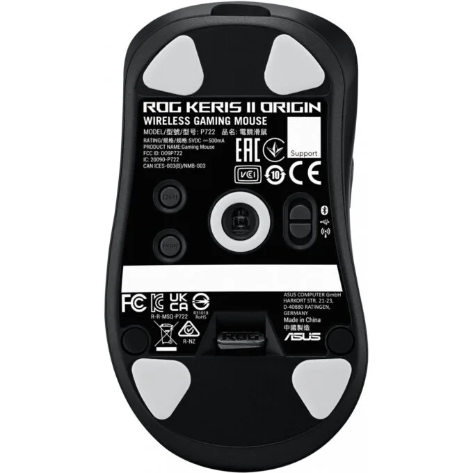 ASUS ROG Keris II Origin - Tri-Mode Gaming Mouse (Black) - 42,000 DPI, 8,000 Hz, Right-Hand — image 2