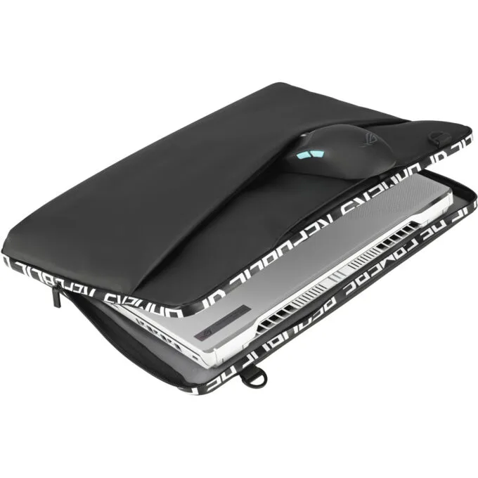 ASUS ROG Ranger Sleeve BS1600 - 16" Sleeve Case - Black Polyester, Removable Shoulder Strap, Water-Repellent — image 5