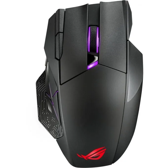 Asus ROG Spatha X Gaming Mouse - ROG Spatha X - Right-handed ergonomic, RGB lighting, Tri-Mode connectivity — image 1