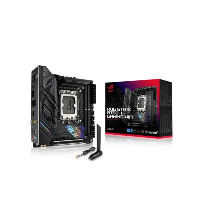 ASUS ROG Strix B760-I Gaming WiFi - Mini-ITX LGA1700 DDR5 (up to 96GB), 2x M.2, PCIe 5.0, 2.5Gb LAN, Wi-Fi 6E — image 1