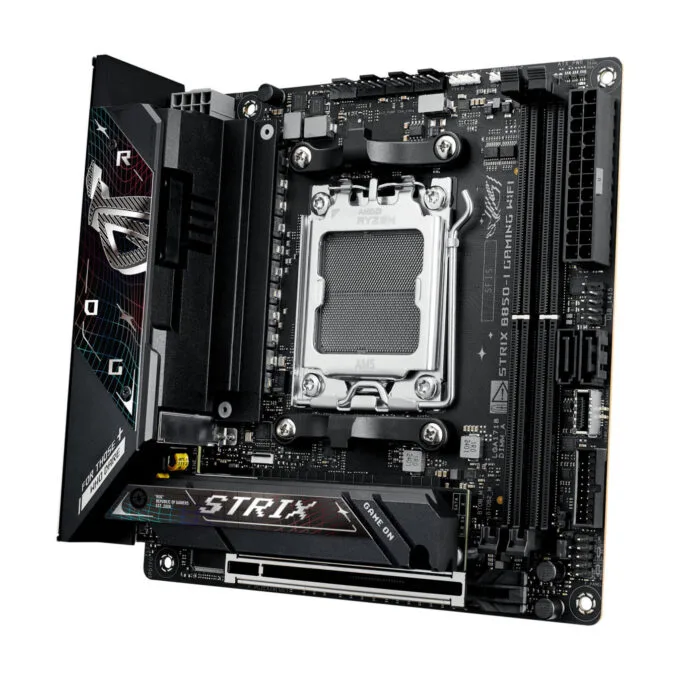 ASUS ROG Strix B850-I Gaming WiFi - B850-I - Mini-ITX, AM5, DDR5 up to 8400MHz, 96GB, PCIe 5.0, Wi‑Fi 7, 2.5GbE, Black — image 4