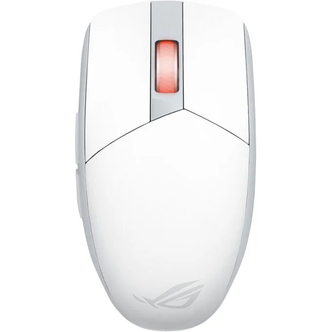 ASUS ROG Strix Impact III Wireless - Ambidextrous Gaming Mouse - White, 36000 DPI, RF 2.4GHz & Bluetooth 5.1 — image 1