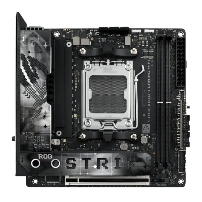 ASUS ROG Strix X870-I Gaming WiFi - AM5 Mini-ITX - DDR5, PCIe 5.0, Wi-Fi 7, 2x M.2, 96GB Max - Black — image 1