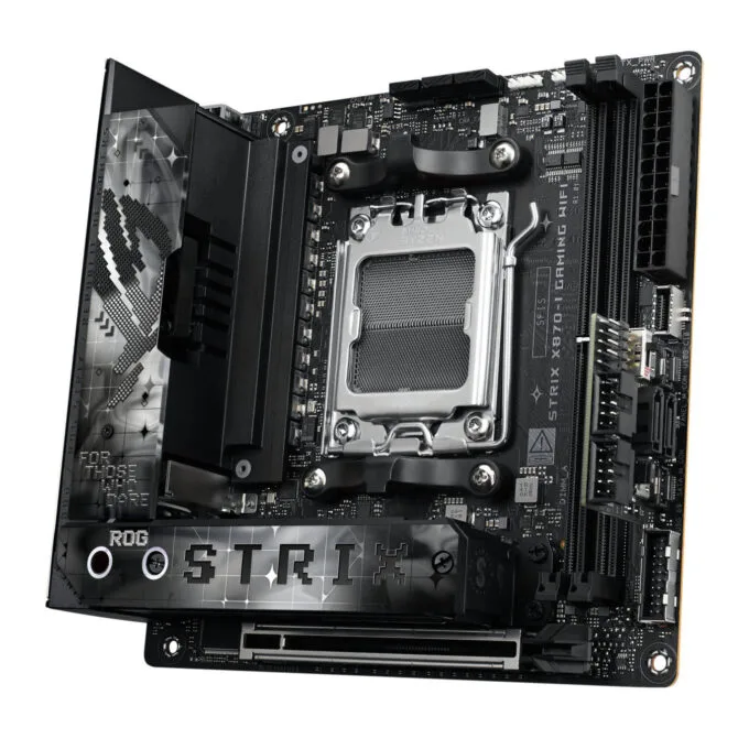 ASUS ROG Strix X870-I Gaming WiFi - AM5 Mini-ITX - DDR5, PCIe 5.0, Wi-Fi 7, 2x M.2, 96GB Max - Black — image 2