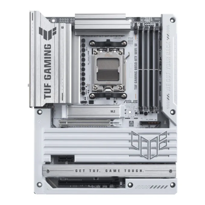 ASUS TUF B850 BTF WIFI W - AM5 ATX DDR5 Motherboard, White, Up to 256GB, 3x M.2, Wi-Fi 7, 2.5Gb LAN — image 1