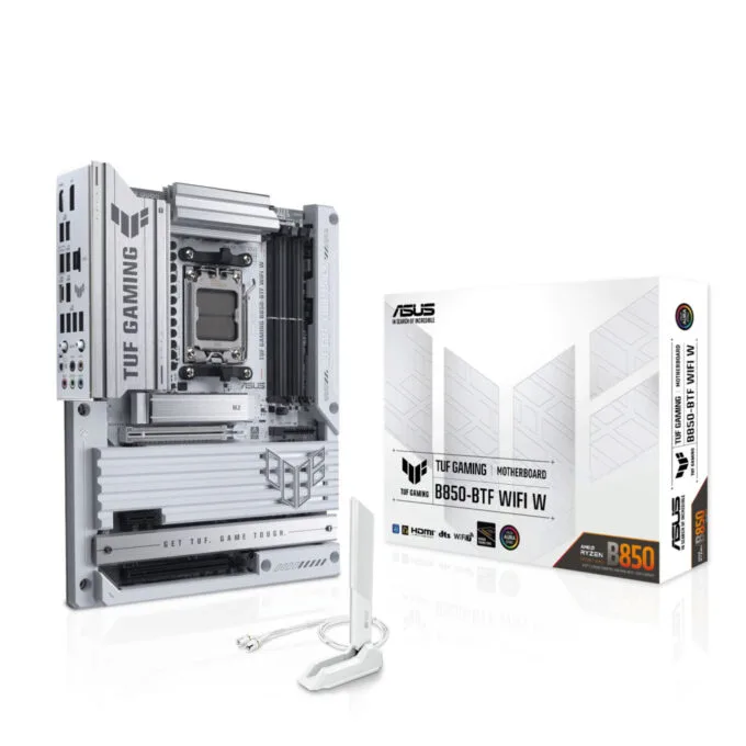 ASUS TUF B850 BTF WIFI W - AM5 ATX DDR5 Motherboard, White, Up to 256GB, 3x M.2, Wi-Fi 7, 2.5Gb LAN — image 2