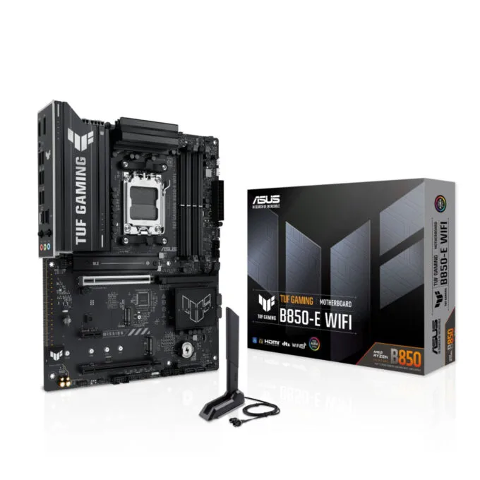 ASUS TUF B850 E WiFi (AM5) - ATX Motherboard, DDR5 256GB, 3x M.2 (PCIe5), Wi‑Fi 6E, Bluetooth 5.3, 2.5Gb LAN — image 1