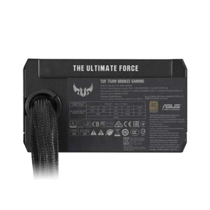 ASUS TUF Gaming 750B - 90YE00D0-B0NA00 - 750W, 80 PLUS Bronze, Non-Modular, ATX — image 2