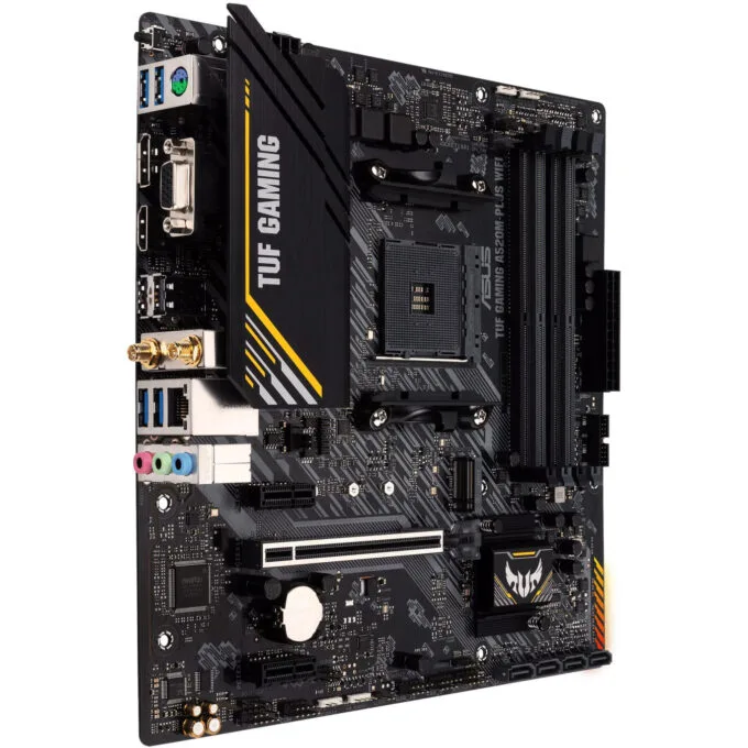 ASUS TUF Gaming A520M-PLUS WiFi - AM4 microATX Motherboard, DDR4 4x DIMM, 128GB Max, PCIe 3.0 — image 3