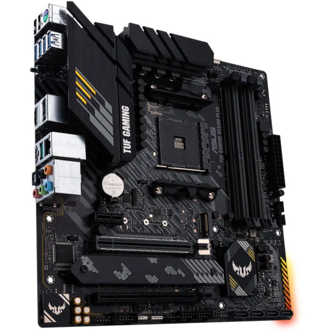 ASUS TUF Gaming B550M-PLUS - micro-ATX AM4 Motherboard, DDR4 (128GB), PCIe 4.0, M.2 & SATA — image 2